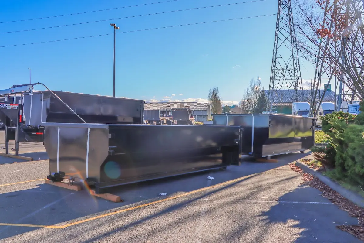 Roll-off dumpster ready for waste disposal at job site for Estate Cleanout Dumpster Rental in Oceola